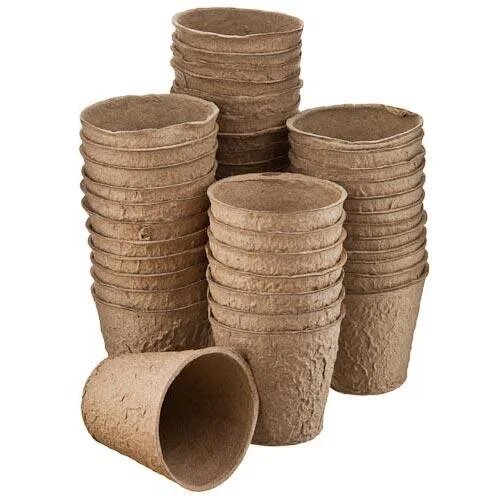 Горшочек торфяной 80*80мм круглый (вложимость в уп/220 шт.)