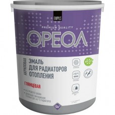 Эмаль для радиаторов отопления ОРЕОЛ термостойк.полиакрил. для внутр.работ белая глянц. 3 кг.
