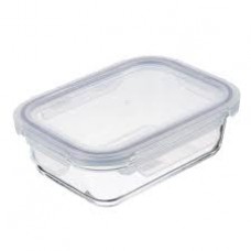Контейнер для СВЧ 600мл. на защелках, стекло VETTA