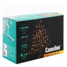 Гирлянда LGD-001, 100LED 220В IP20, 9 метров, Camelion