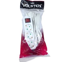 Пилот 3*3метра Volsten (земля, выключ, 3 гн, 3м, 16А, 3500вт, пвс3х0,75