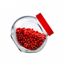 Банка боковая с красной крышкой 200мл Bella