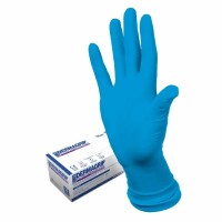 Перчатки Dermagrip High Risk р-р L (8-9) , уп.2пары, смотровые латекс. нестер. неопудр.