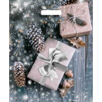 Пакет ламинат с вырубной ручкой 450*380*0,060см Новогодние Подарки, цена за упаковку 50 шт.