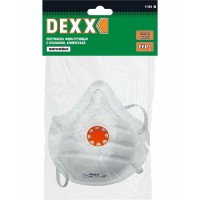 Маска фильтрующая коническая с клапаном выдоха, класс защиты FFP1. DEXX
