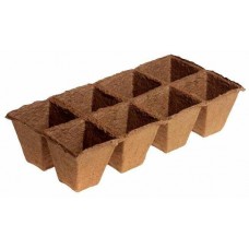 Горшочек торфяной 70*70мм, квадратные, цена за блок8 шт.