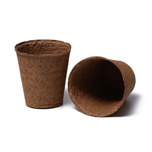 Горшочек торфяной 90*90мм круглый ( вложимость в уп/200 шт.)