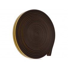 Уплотнитель резиновый D-профиль 8*9мм 10м коричневый ( Д-В)