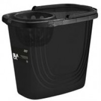 Ведро прямоугольное с отжимом 10л Spin&Clean Black