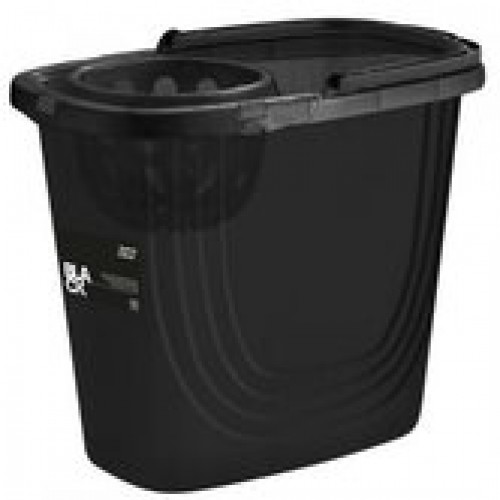 Ведро прямоугольное с отжимом 10л Spin&Clean Black
