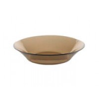 Тарелка суповая 220мм Броунз стекло со стикером (Стеклопласт)