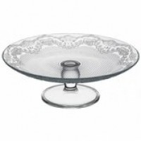 Блюдо на ножке 250мм. Lacy (Стеклопласт)