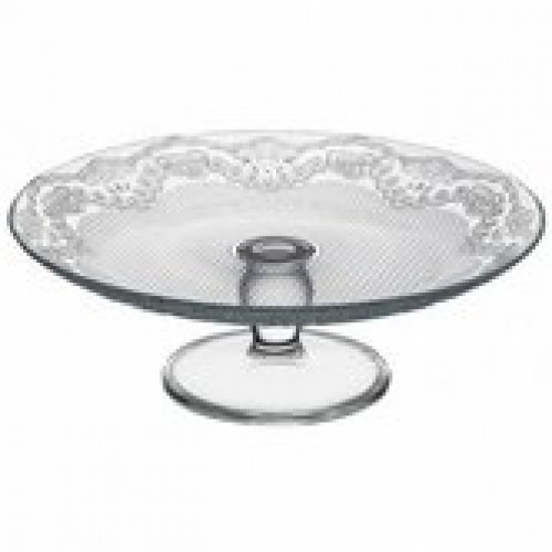 Блюдо на ножке 250мм. Lacy (Стеклопласт)