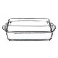 Жаропрочная посуда Borcam 2750мл+1300мл  прямоугольная с крышкой сс/4