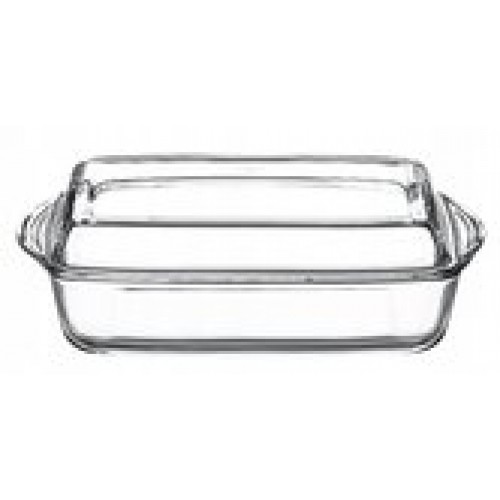 Жаропрочная посуда Borcam 2750мл+1300мл  прямоугольная с крышкой сс/4