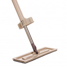 Швабра 360° съемная с отжимом и щеткой для чистки доп.насадка 36см 128см нерж.сталь пластик