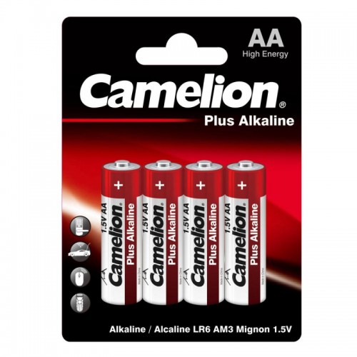 Батарейка пальчик LR6-BP4  Plus Alkaline BL-4   цена за 4 шт Camelion
