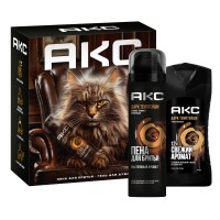 Подарочный набор AXE Дарк Темптейшн 2025 (Пена для бритья 200мл+Гель для душа 250мл)