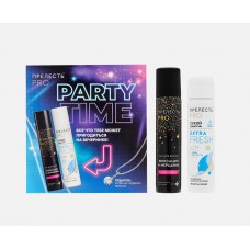 Подарочный набор Прелесть Pro женский Party Time (лак для волос с блёстками мульти + сухой шампунь) Подарочный набор Прелесть Pro женский Party Time (лак для волос с блёстками мульти + сухой шампунь)