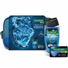 ПН PALMOLIVE MEN Спорт гель+тв,мыло+ косметичка