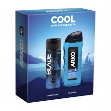 Подарочный набор АРКО гель для душа COOL 260мл+ дезодорант Blade Cool Fresh 150мл Подарочный набор АРКО гель для душа COOL 260мл+ дезодорант Blade Cool Fresh 150мл
