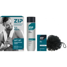 ZIP FOR MEN ПН Lion Гель-шампунь 2в1250мл+мыло твердое 90г+мочалка для тела