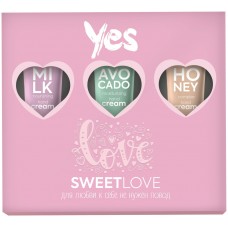 Подарочный набор YES Sweet Love: Крем питательный 40мл+Крем увлажняющий 40мл+Крем комплексный 40мл Подарочный набор YES Sweet Love: Крем питательный 40мл+Крем увлажняющий 40мл+Крем комплексный 40мл