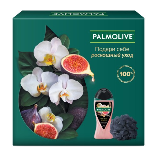 ПН PALMOLIVE Роскошь масел (Гель д/душа Инжир и орхидея 250мл+мочалка)