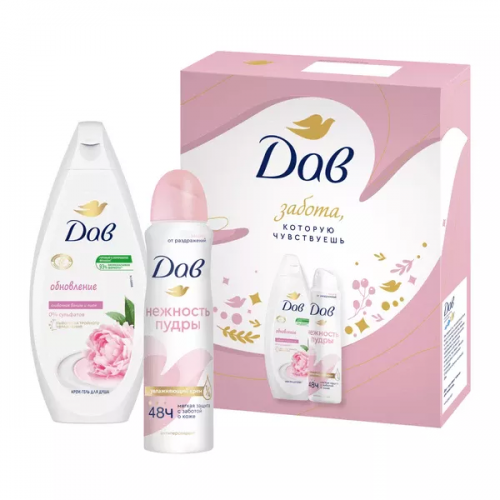 Подарочный набор ДАВ Обновление 2025 (рем-гель д/душа 250мл + дезодорант-спрей 150мл) Подарочный набор ДАВ Обновление 2025 (рем-гель д/душа 250мл + дезодорант-спрей 150мл)