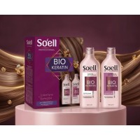 Подарочный набор Soell BIO-KERATIN (шампунь 400 мл+ бальзам-ополаскиватель 350 мл)