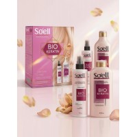 Подарочный набор Soell BIO-KERATIN (шампунь 400 мл + спрей-кондиционер 150 мл)