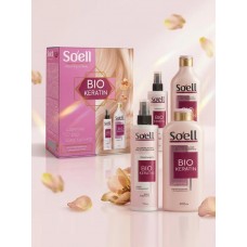 Подарочный набор Soell BIO-KERATIN (шампунь 400 мл + спрей-кондиционер 150 мл) Подарочный набор Soell BIO-KERATIN (шампунь 400 мл + спрей-кондиционер 150 мл)