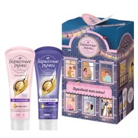 Подарочный набор БАРХАТНЫЕ РУЧКИ С Теплотой для тебя 2025 Крем д/рук дневной+ночной по 80мл