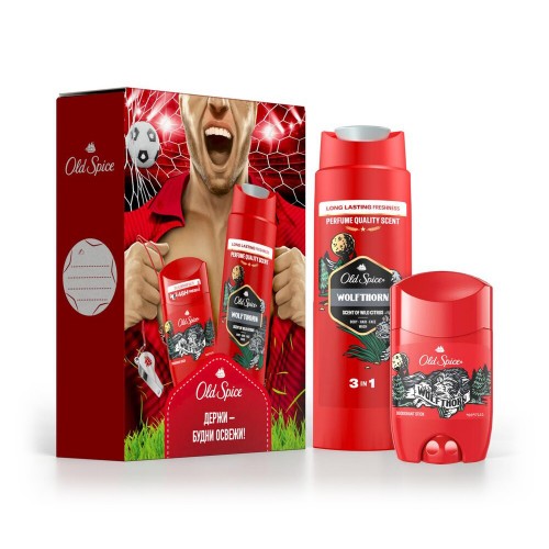 Подарочный набор OLD SPICE дезодорант карандаш 50мл+гель для душа 250мл Wolfthorn
