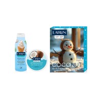 Подарочный набор LARUN Coconut Крем-баттер для тела и рук 250мл + Крем-гель для душа 400мл