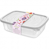 Набор контейнеров прямоугольных для СВЧ Романо 0,45л/0,9л/1,6л светл/сер С853СЕР