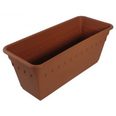Ящик для растений 40см с поддоном, цвет терракот, балконный Ящик для растений 40см с поддоном, цвет терракот, балконный