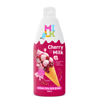 Милк крем гель для душа Молоко и Вишня 500мл