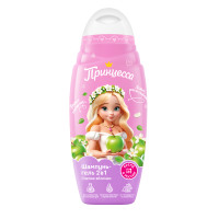 Принцесса Шампунь-гель 2в1 детский Спелое яблочко 650 мл