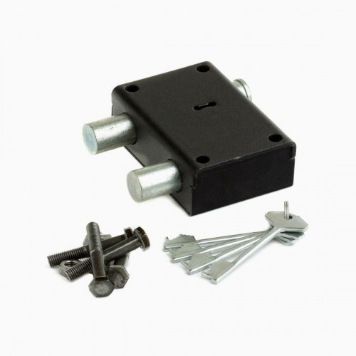 Замок гаражный РИФ-1, 2 ригеля (высокая механич.прочность, секретность 1,5млн.вариантов)