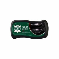 GLITT Губка для обуви для гладкой кожи черная волна