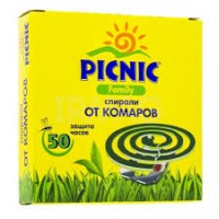 Picnic Family спирали от комаров, мошек, 10шт