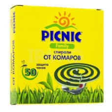 Picnic Family спирали от комаров, мошек, 10шт