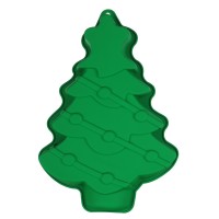 Форма силиконовая новогодняя кол. 31*22см. Елка 2 цвета