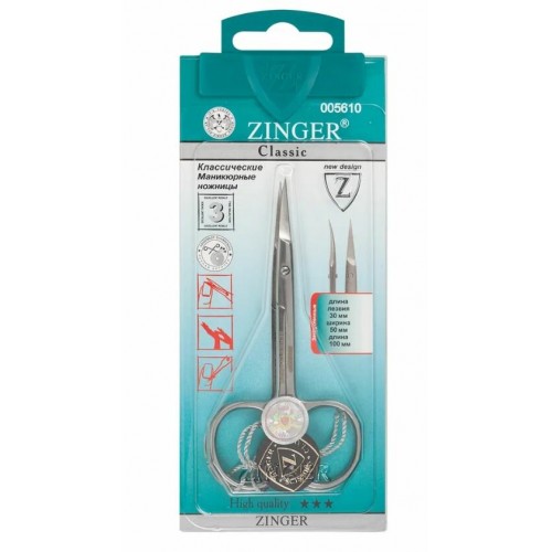 Zinger ножницы В-140-cvd(113)-S-SH маникюрные унирсальные закругленные, ручная заточка Zinger ножницы В-140-cvd(113)-S-SH маникюрные унирсальные закругленные, ручная заточка