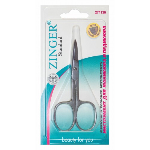 Zinger ножницы В-103-D(FD)-SH педикюрные д/ногтя прямые,ручная заточка