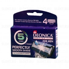 Deonica 5 лезвий FOR MEN Сменные кассеты для бритья, 4 шт