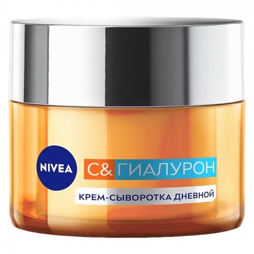 Нивея Крем-сыворотка дневной для лица C&Гиалурон SPF30 50мл.