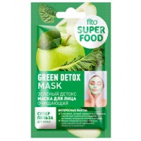 Маска д/лица 10мл Очищающая Зеленый детокс серии SuperFood