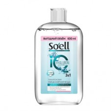 Мицеллярная вода гиалуроновая 600мл SOELL Professional